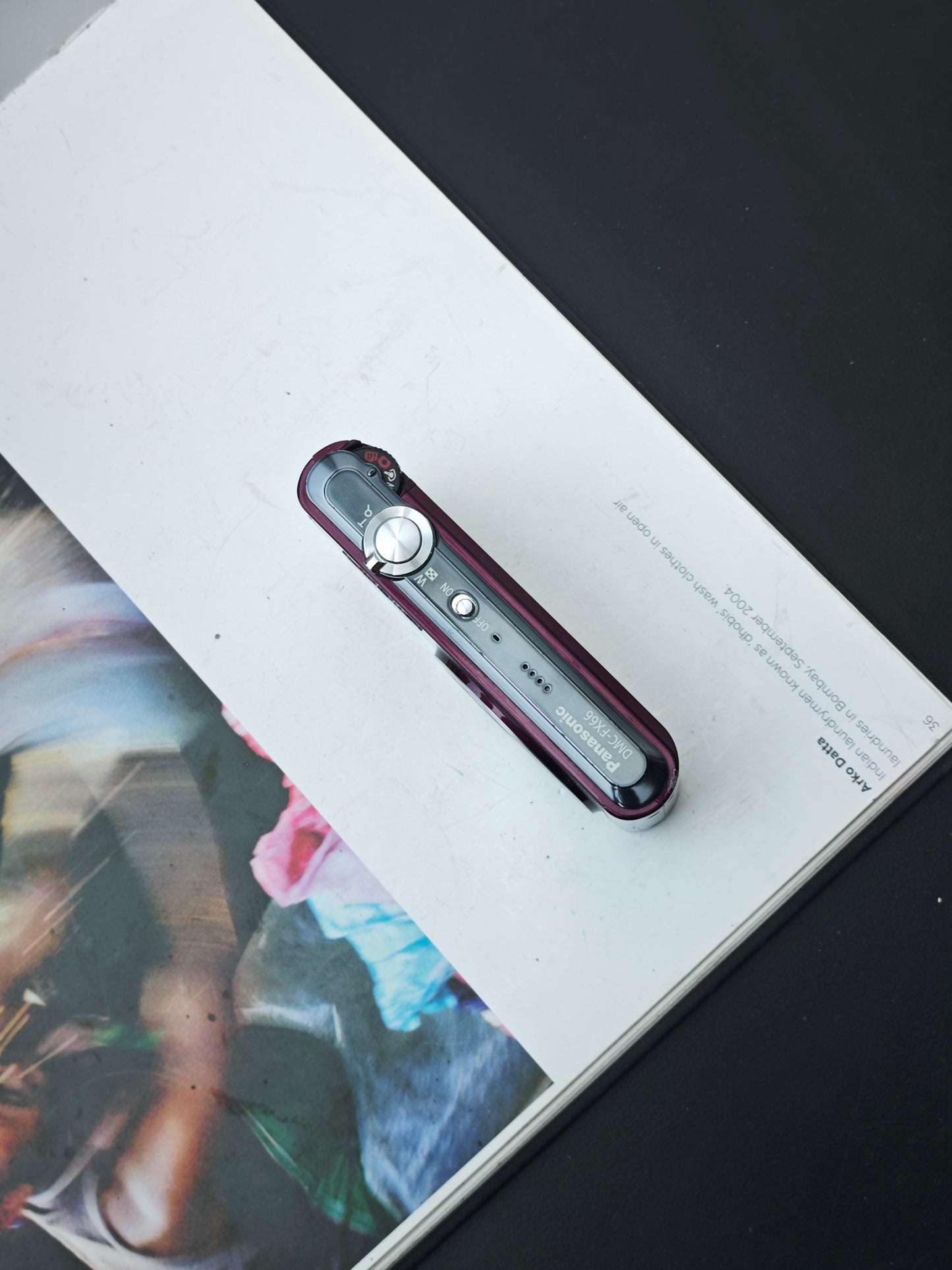 Used Panasonic Lumix DMC-FX66 purple Digital Camera [JPN only, No charger]