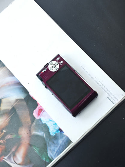 Used Panasonic Lumix DMC-FX66 purple Digital Camera [JPN only, No charger]