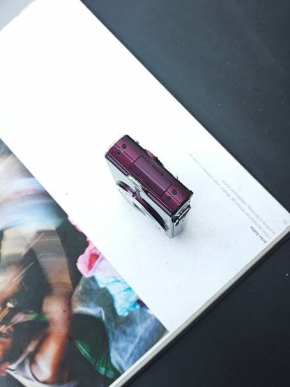 Used Panasonic Lumix DMC-FX66 purple Digital Camera [JPN only, No charger]