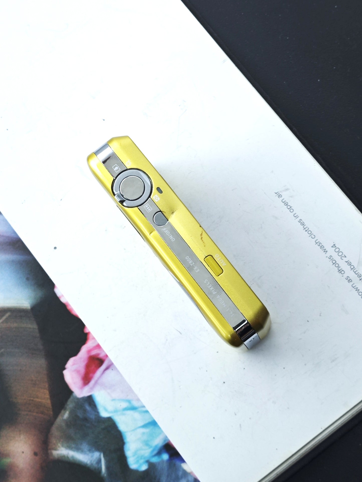 Used Casio EXILIM EX-Z800 yellow Digital Camera [No charger]