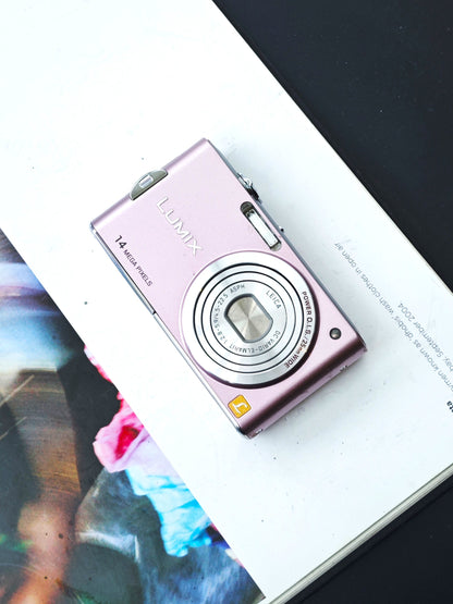 Used Panasonic Lumix DMC-FX66 pink Digital Camera [JPN only, No charger]