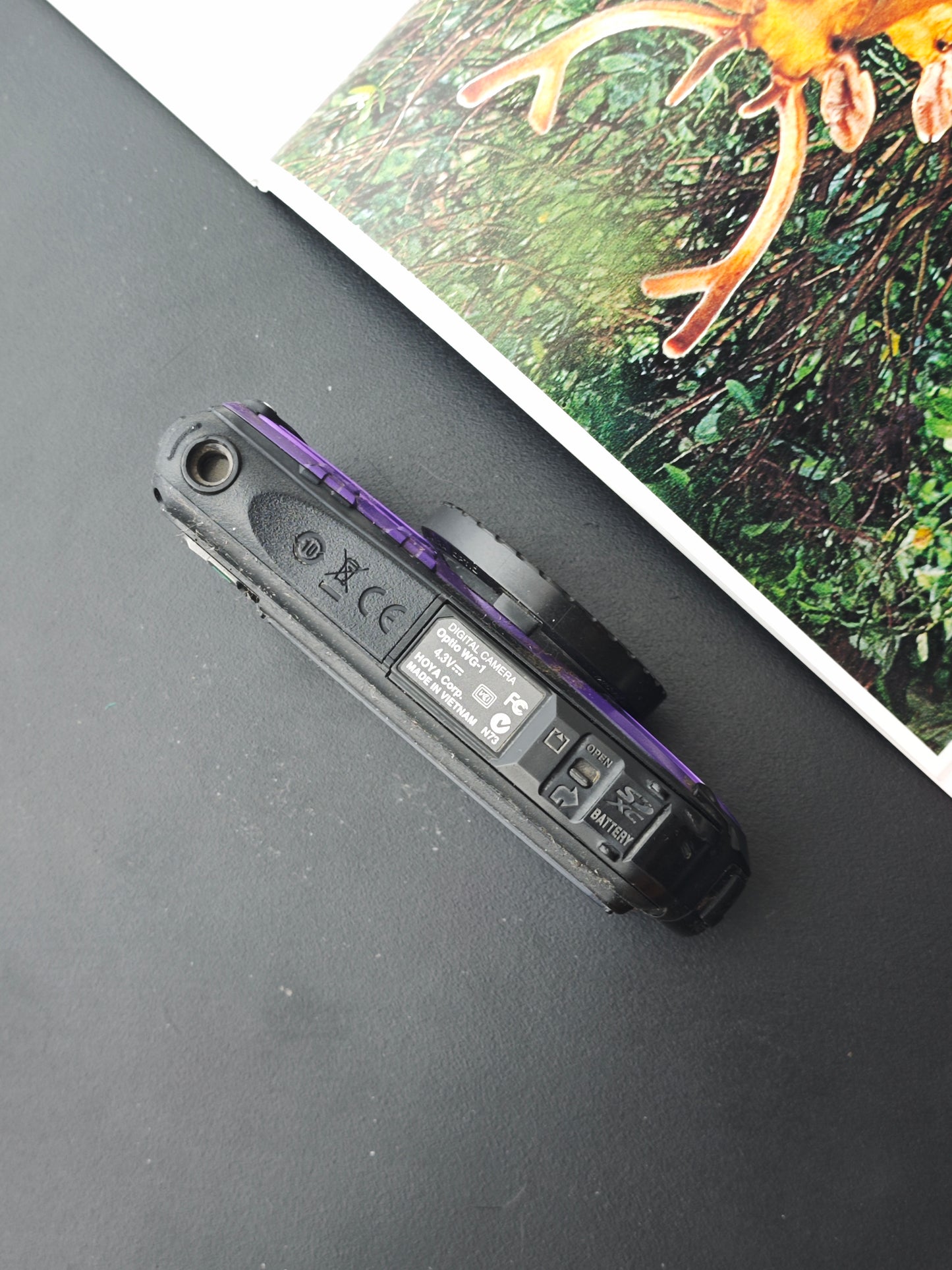 Used Pentax Optio WG-1 purple Digital Camera [No charger] #8215986