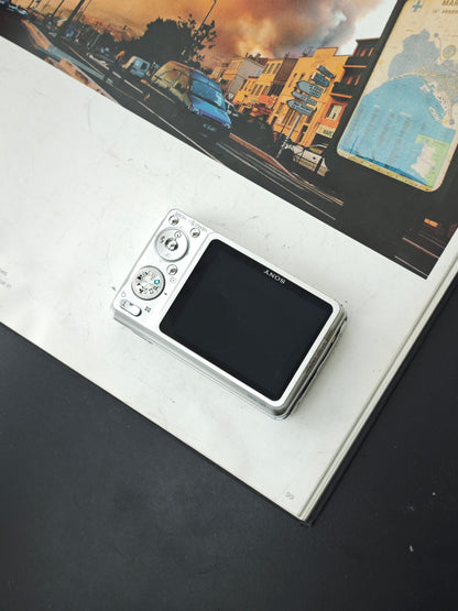 Used Sony Cyber-shot DSC-W220 silver Digital Camera [JPN only, No charger]