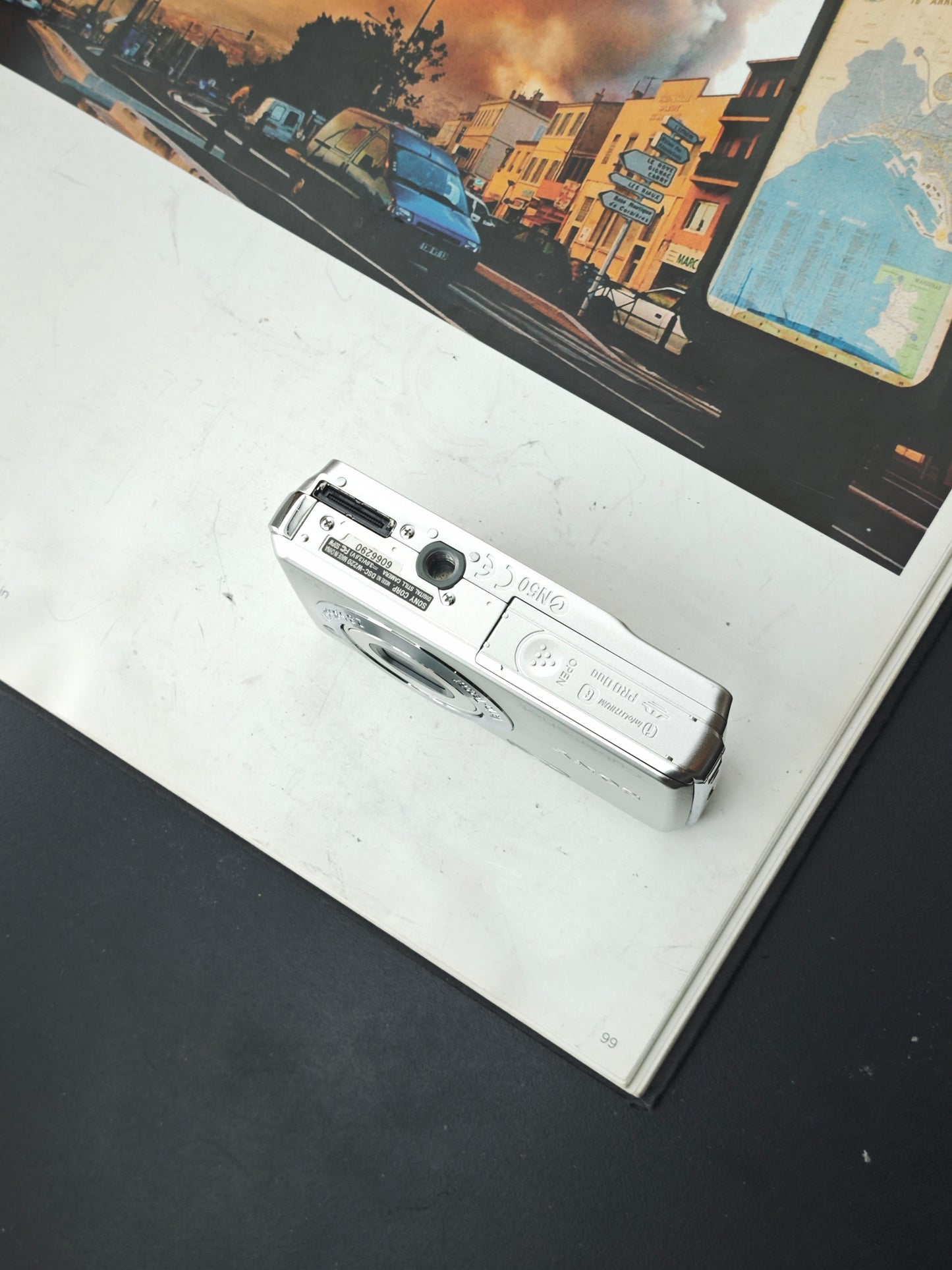 Used Sony Cyber-shot DSC-W220 silver Digital Camera [JPN only, No charger]