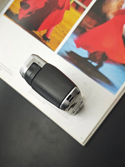 Contax T silver with T14 Auto Flash