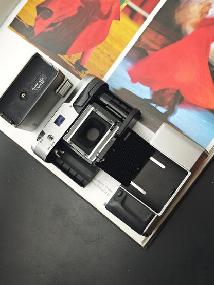 Contax T silver with T14 Auto Flash