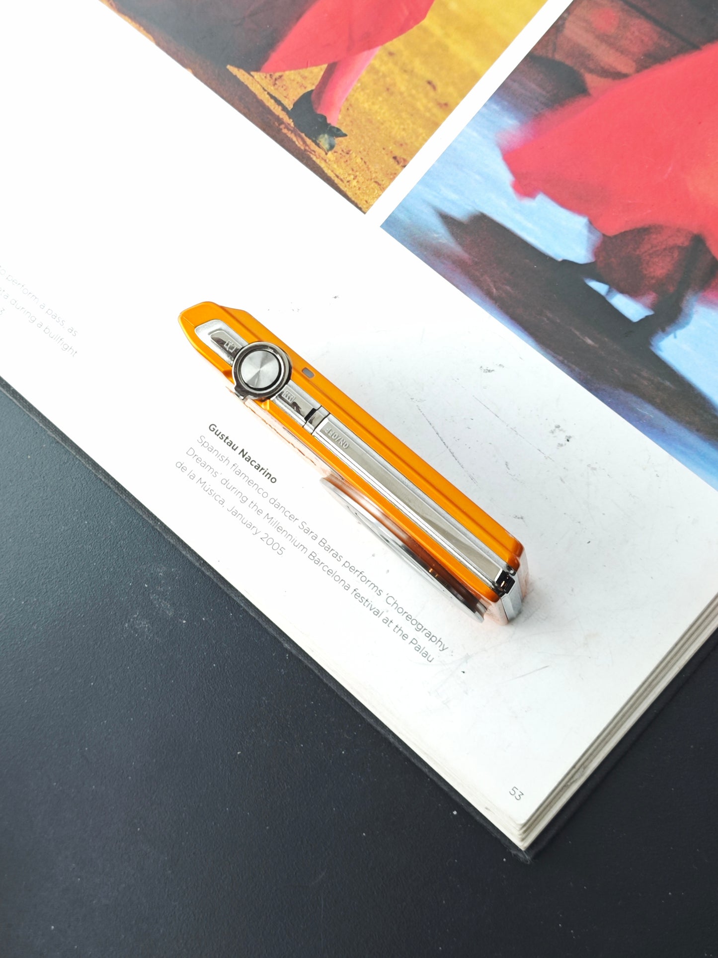 Used Casio EXILIM EX-S200 orange Digital Camera [No charger]