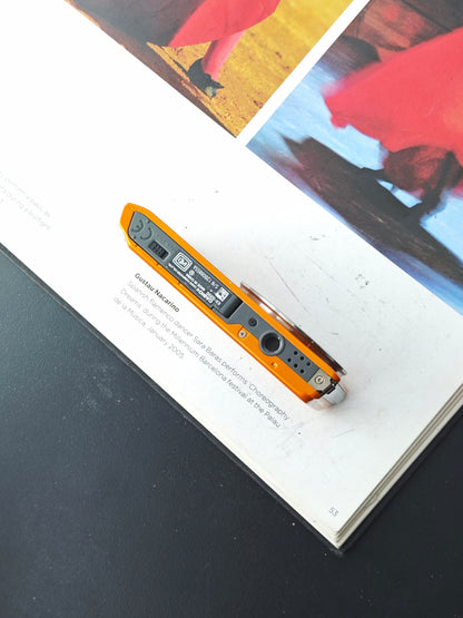 Used Casio EXILIM EX-S200 orange Digital Camera [No charger]