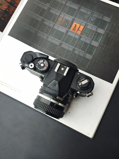 Nikon FM2 N7 black with Nikon Nikkor 50mm F1.4 Ai-S