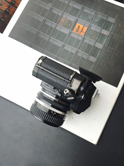 Nikon FM2 N7 black with Nikon Nikkor 50mm F1.4 Ai-S