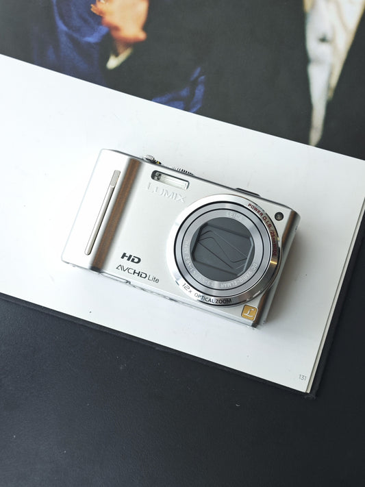 Used Panasonic Lumix DMC-TZ10 silver Digital Camera [JPN only, No charger]