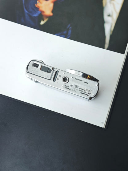 Used Panasonic Lumix DMC-TZ10 silver Digital Camera [JPN only, No charger]