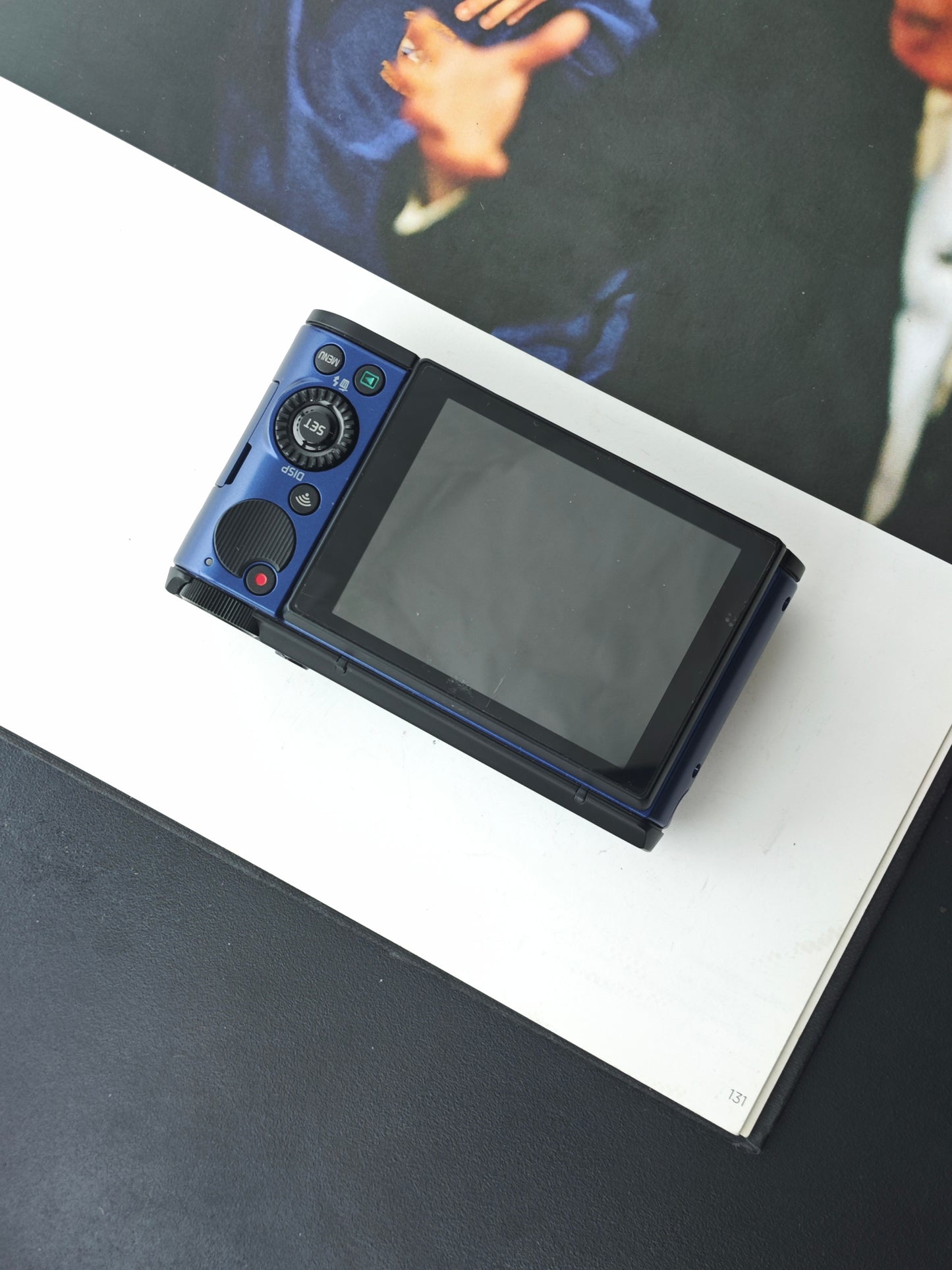 Used Casio EXILIM EX-ZR1600 navy blue Digital Camera [No charger]