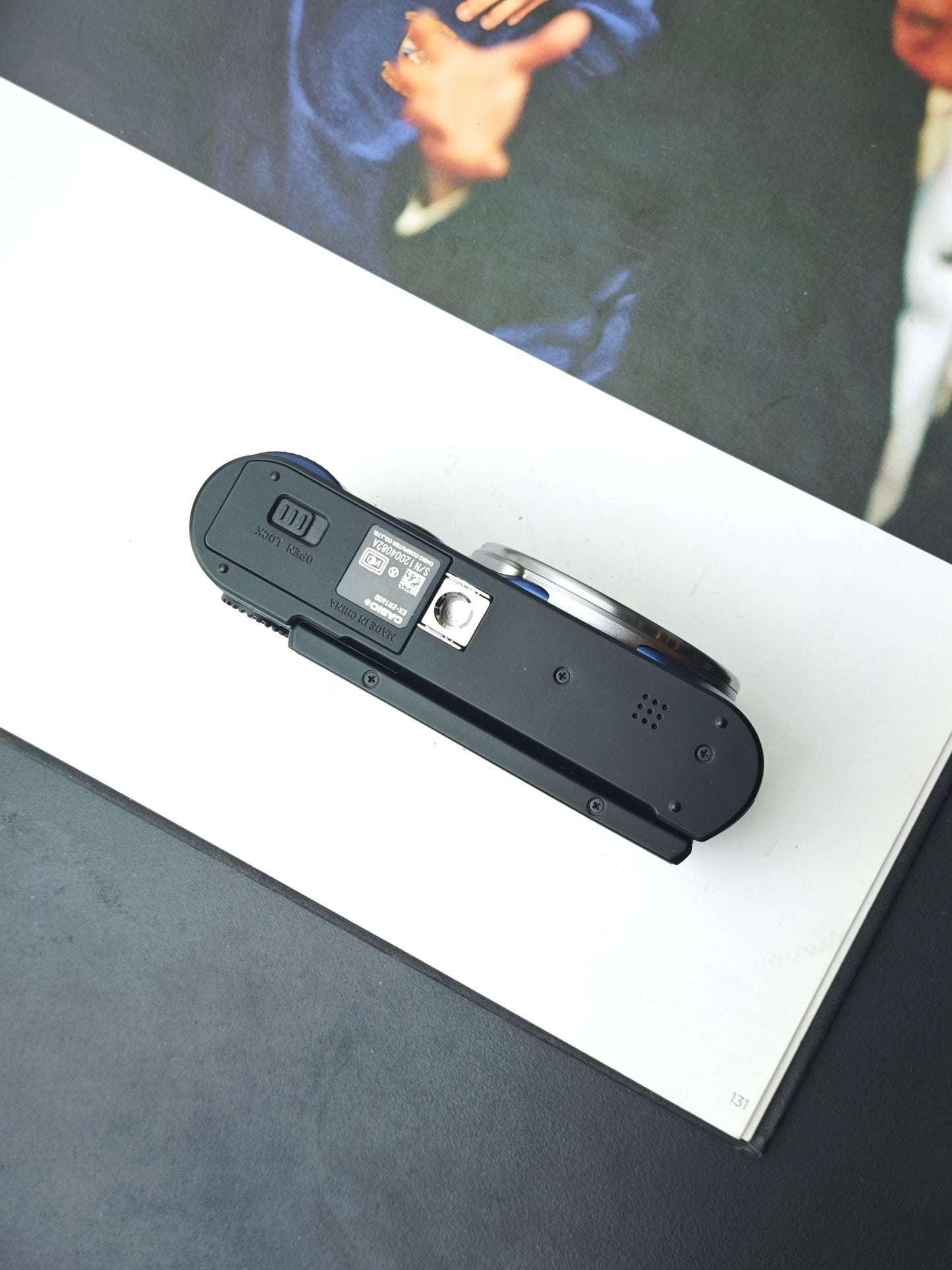 Used Casio EXILIM EX-ZR1600 navy blue Digital Camera [No charger]