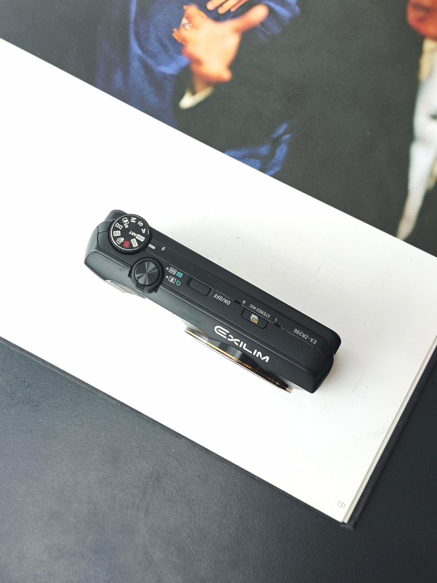 Used Casio EXILIM EX-ZR200 black Digital Camera [No charger]