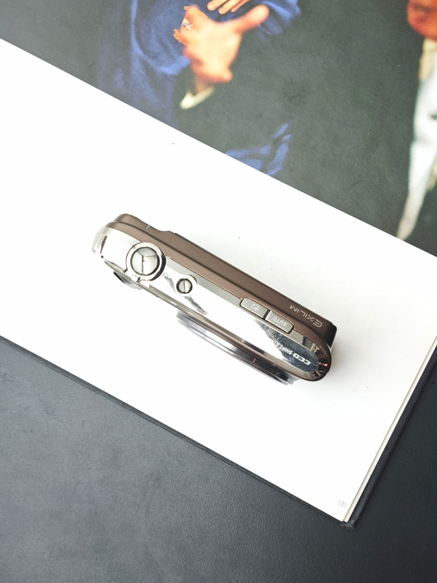 Used Casio EXILIM EX-H15 brown Digital Camera [No charger]