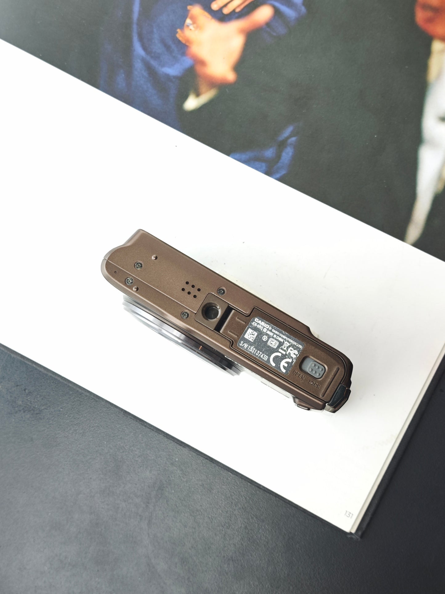 Used Casio EXILIM EX-H15 brown Digital Camera [No charger]