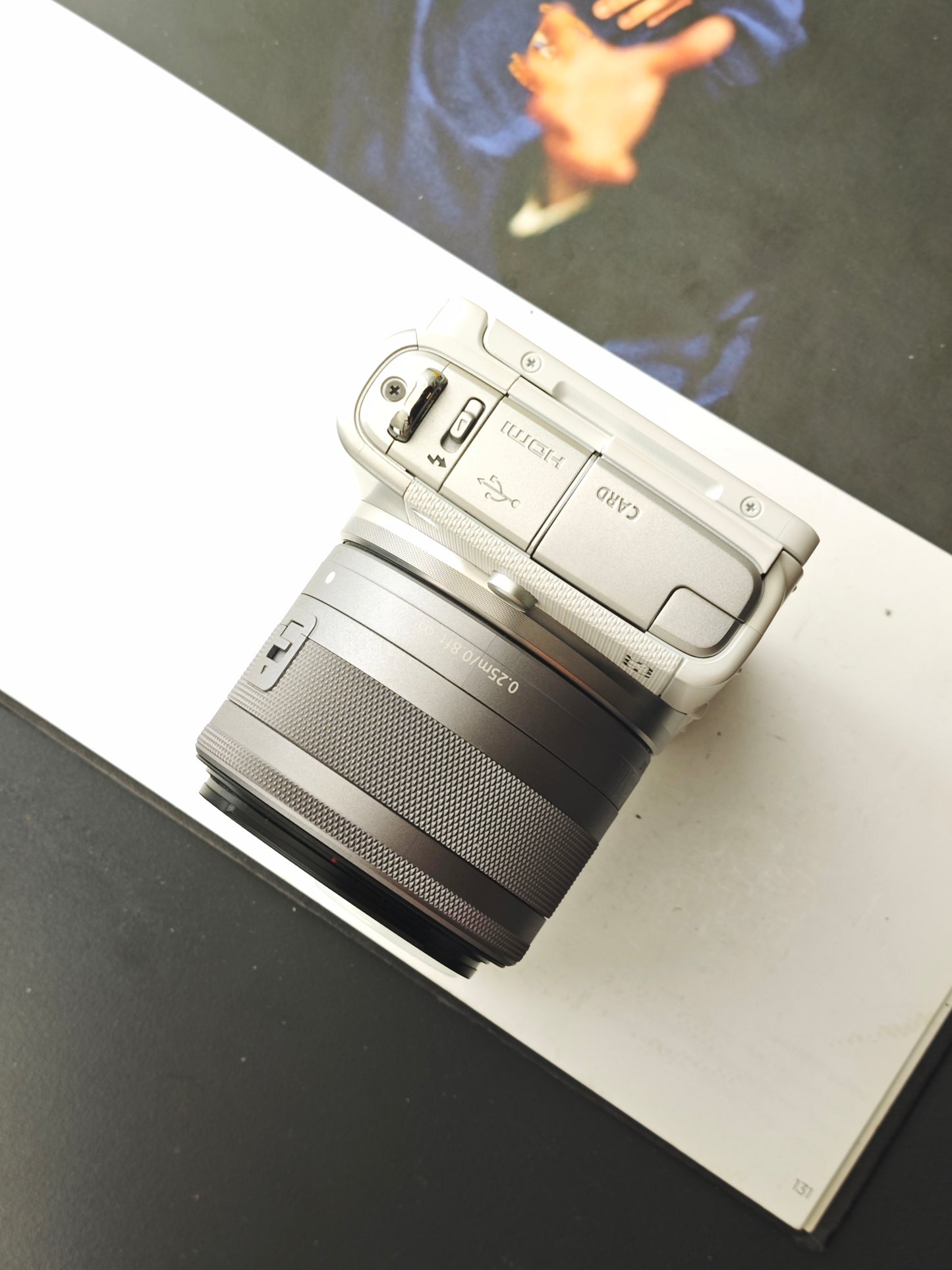 Used Canon EOS M100 white with EF-M 15-45mm F3.5-6.3 IS STM