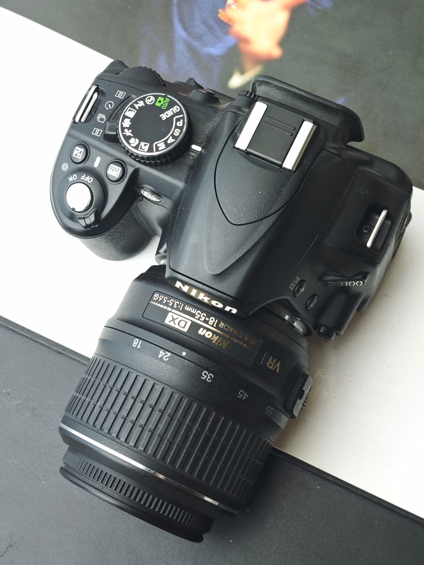 Used Nikon D3100 with AF-S Nikkor 18-55mm F3.5-5.6 G Shutter Count 38xx [No charger]
