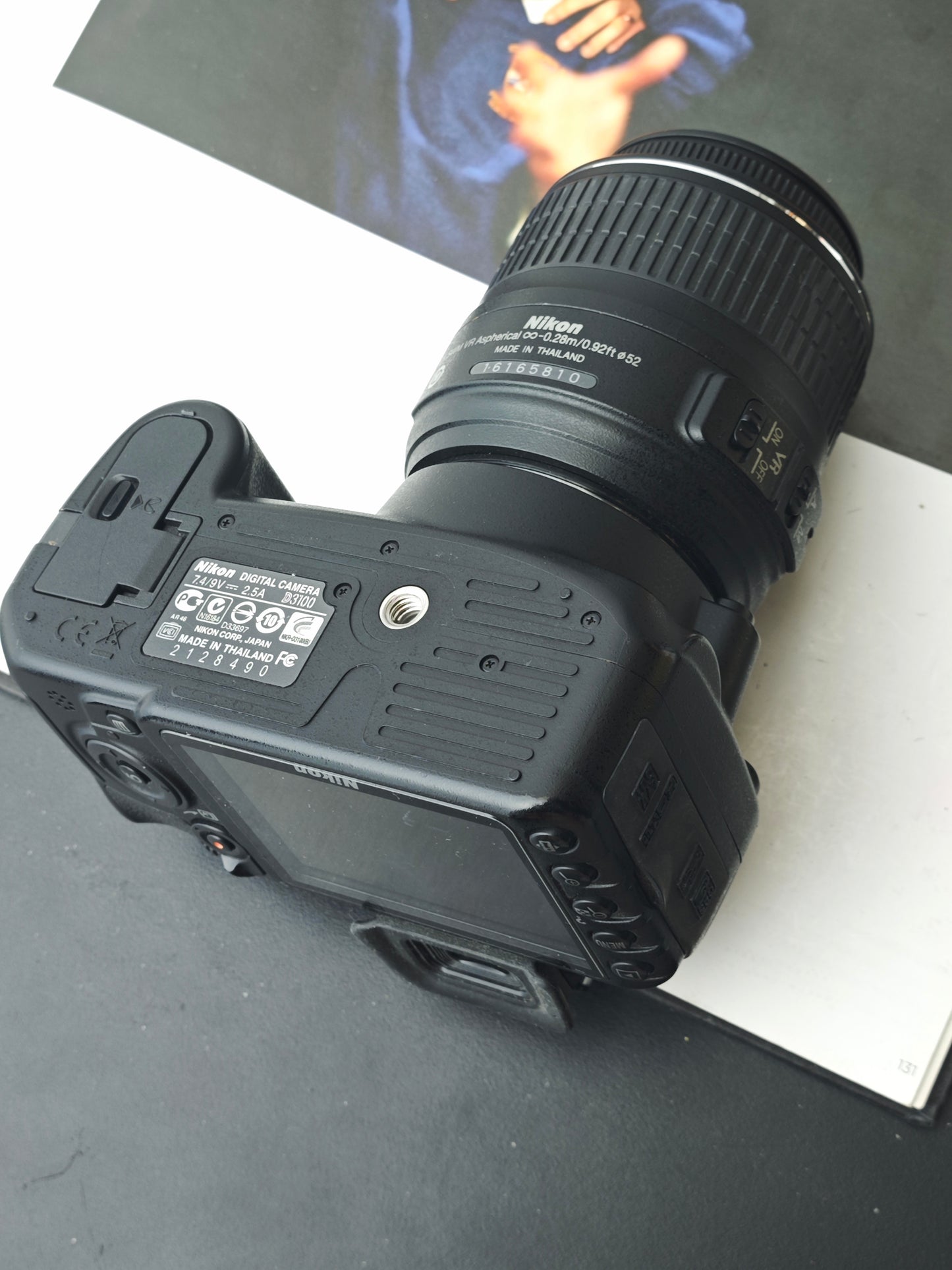 Used Nikon D3100 with AF-S Nikkor 18-55mm F3.5-5.6 G Shutter Count 38xx [No charger]