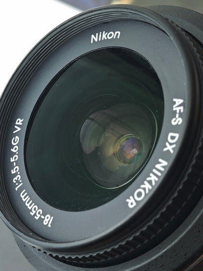 Used Nikon D3100 with AF-S Nikkor 18-55mm F3.5-5.6 G Shutter Count 38xx [No charger]