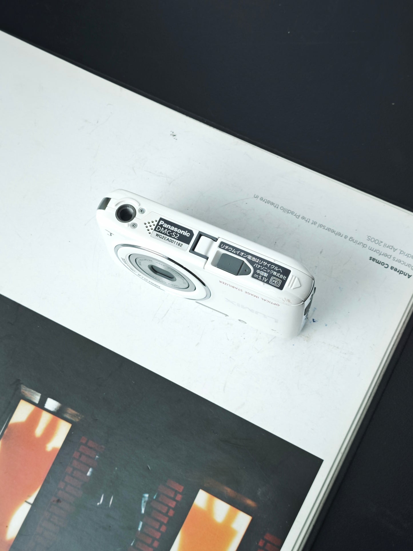 Used Panasonix Lumix DMC-S2 white Digital Camera [JPN only, No charger]