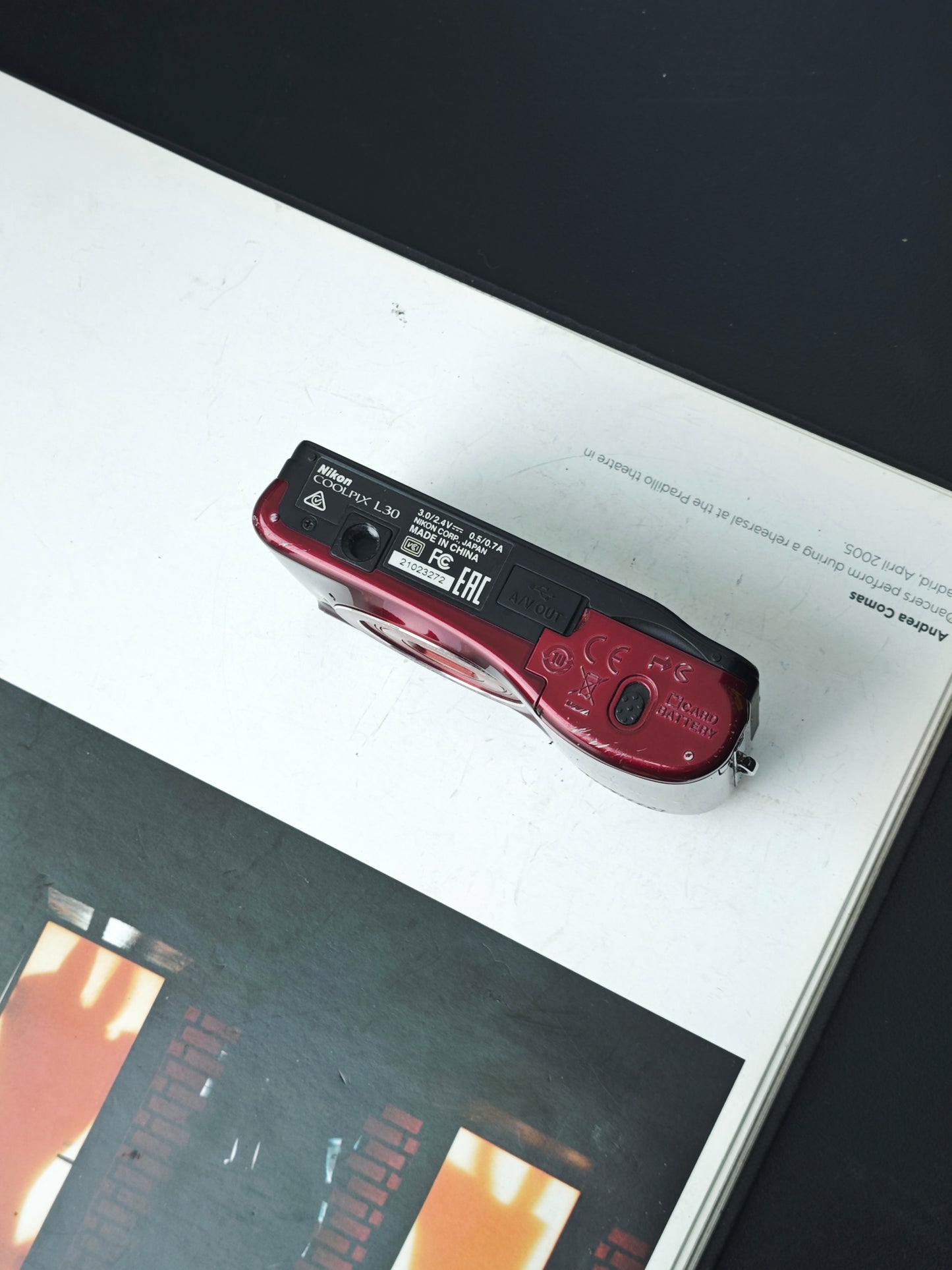Used Nikon Coolpix L30 red Digital Camera