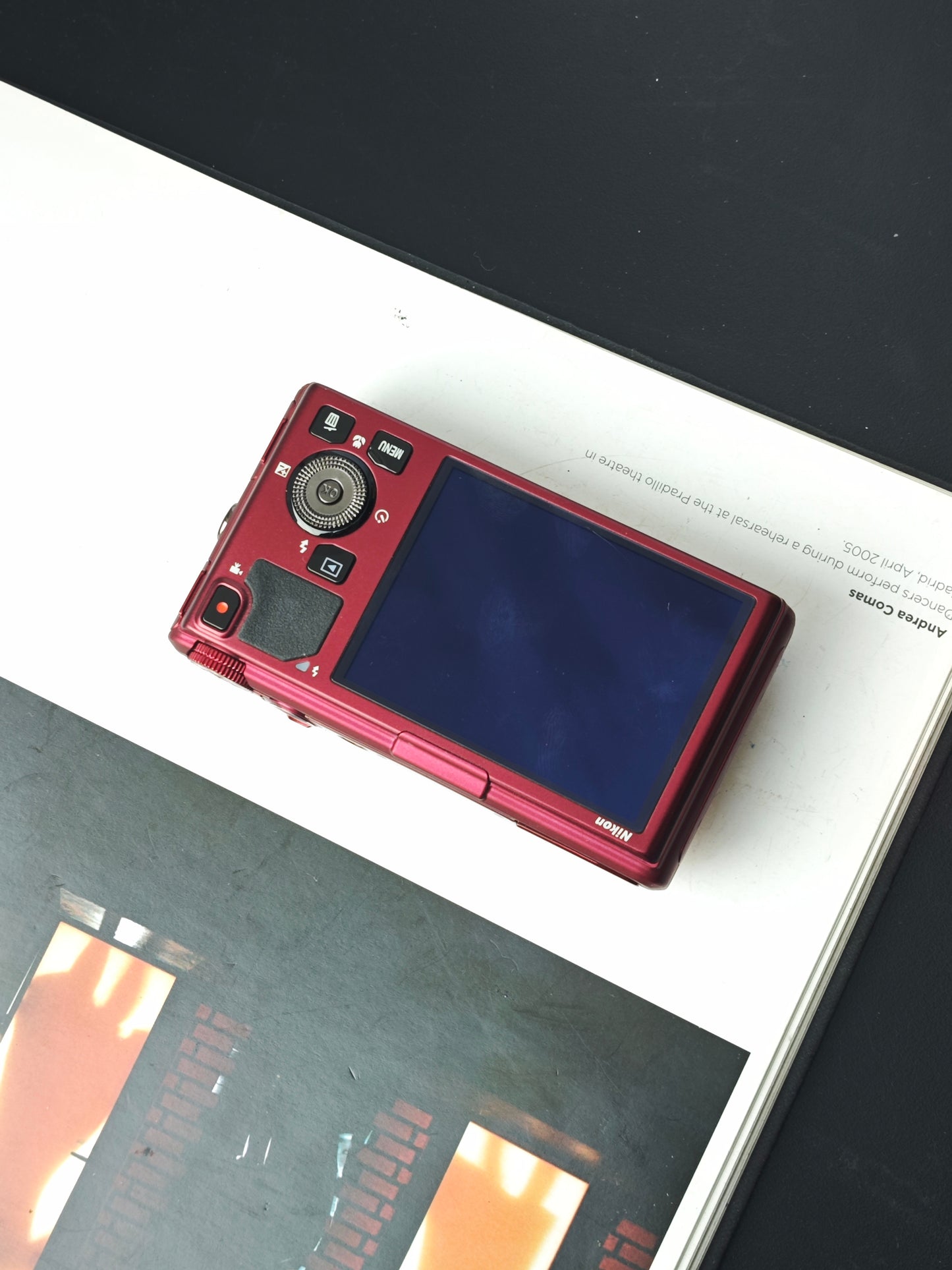 Used Nikon Coolpix S9500 red Digital Camera [with box]