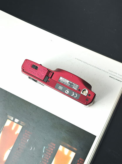 Used Nikon Coolpix S9500 red Digital Camera [with box]