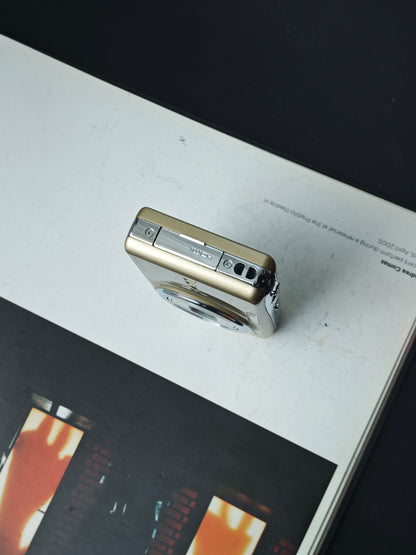 Used Panasonic Lumix DMC-FX77 gold Digital Camera [JPN only, No charger]