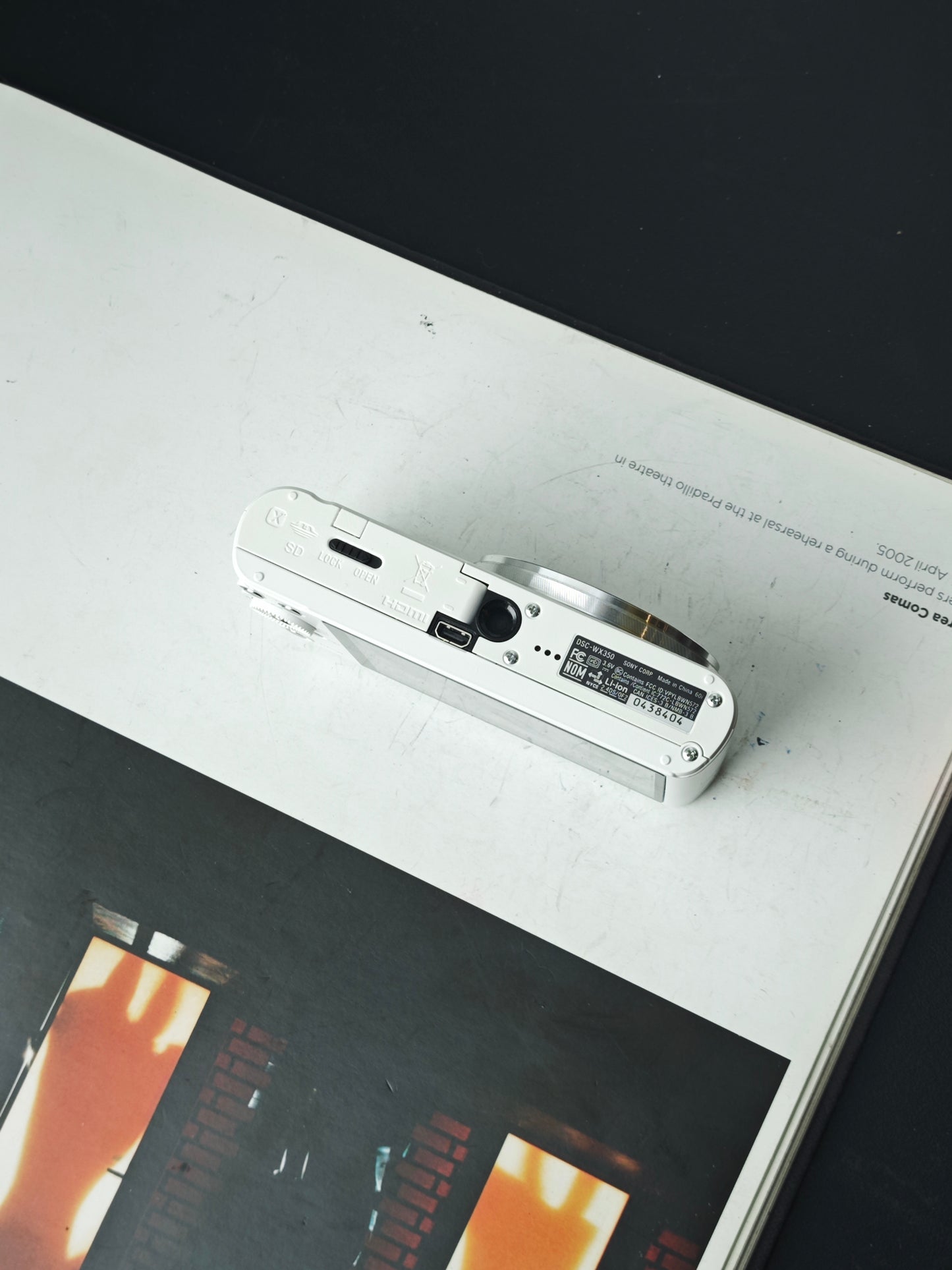 Used Sony Cyber Shot DSC-WX350 white Digital Camera [JPN only, No charger]