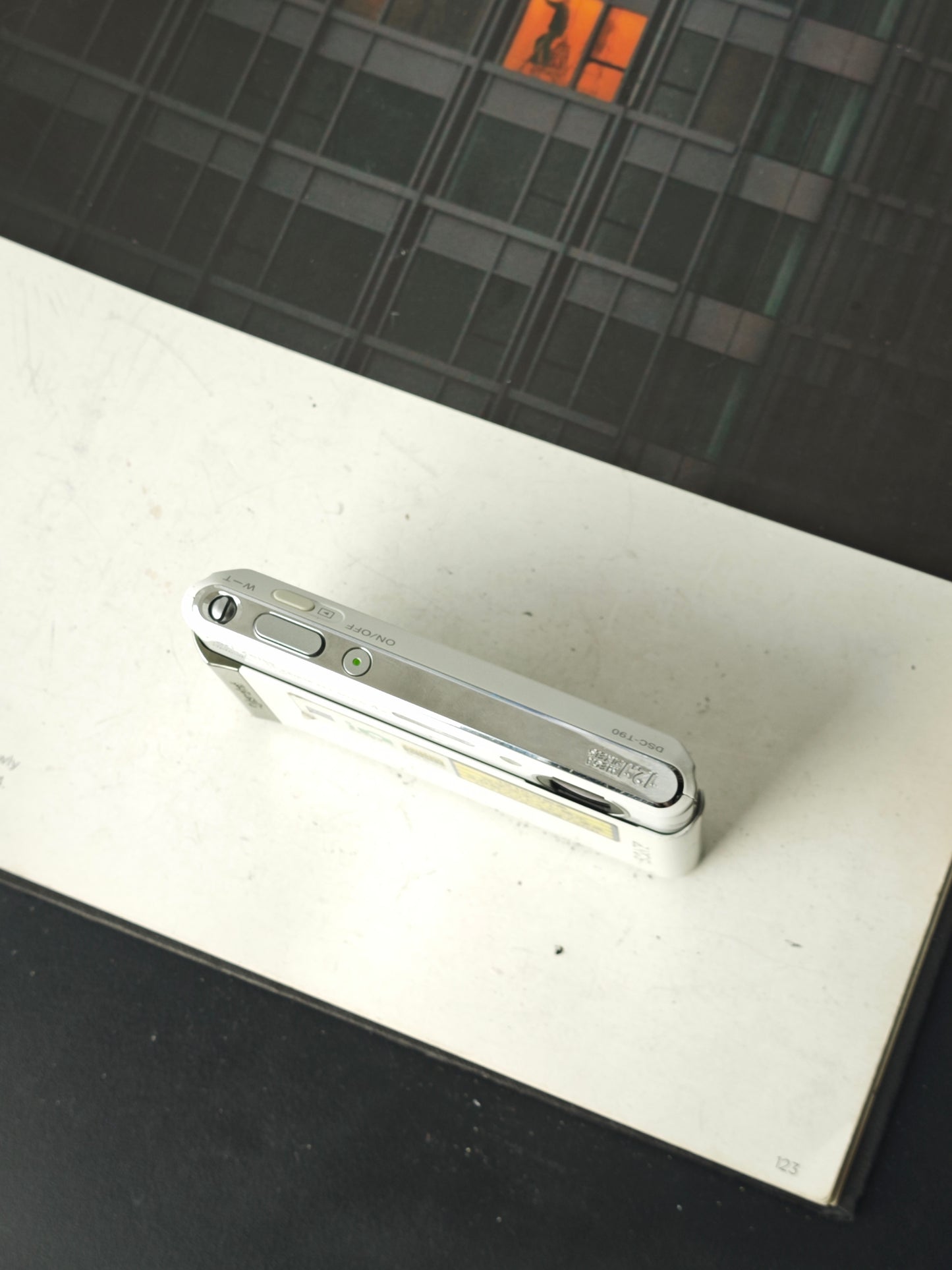 Used Sony Cyber-Shot DSC-T90 white Digital Camera [JPN only, No charger]