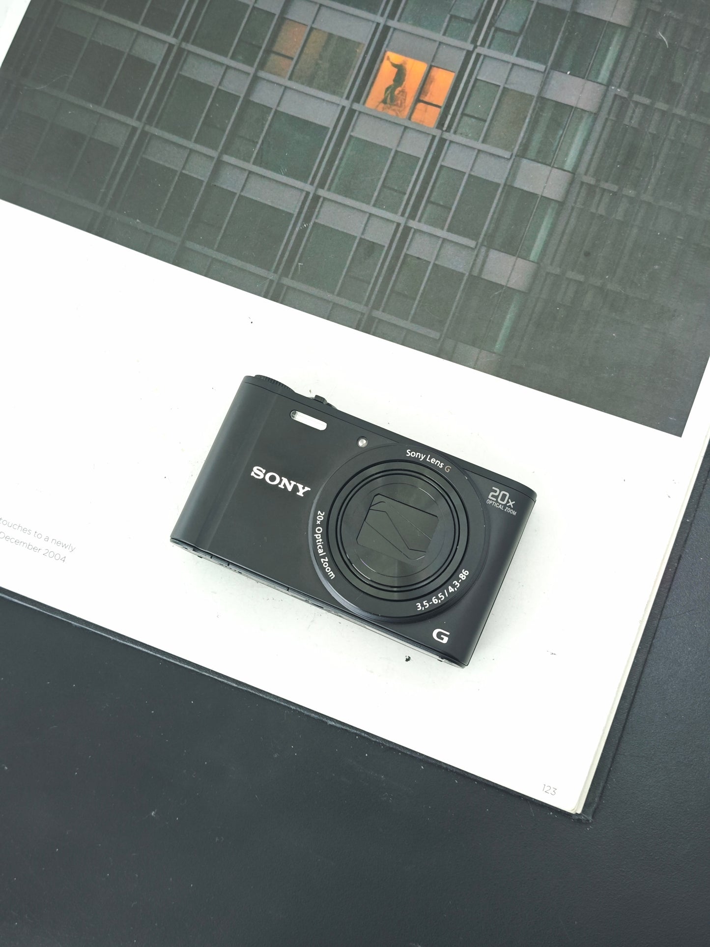Used Sony Cyber Shot DSC-WX350 black Digital Camera [JPN only, No charger]