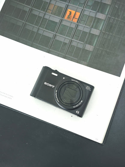 Used Sony Cyber Shot DSC-WX350 black Digital Camera [JPN only, No charger]