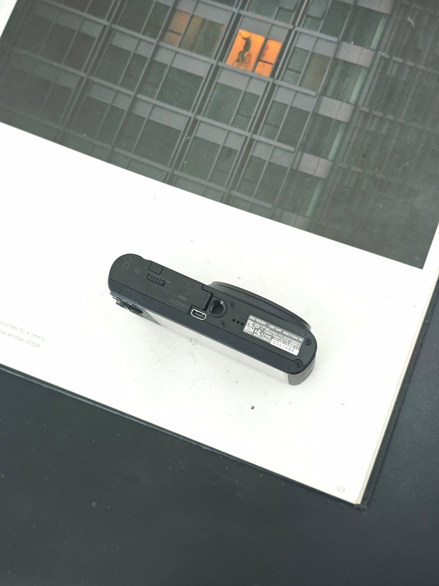 Used Sony Cyber Shot DSC-WX350 black Digital Camera [JPN only, No charger]