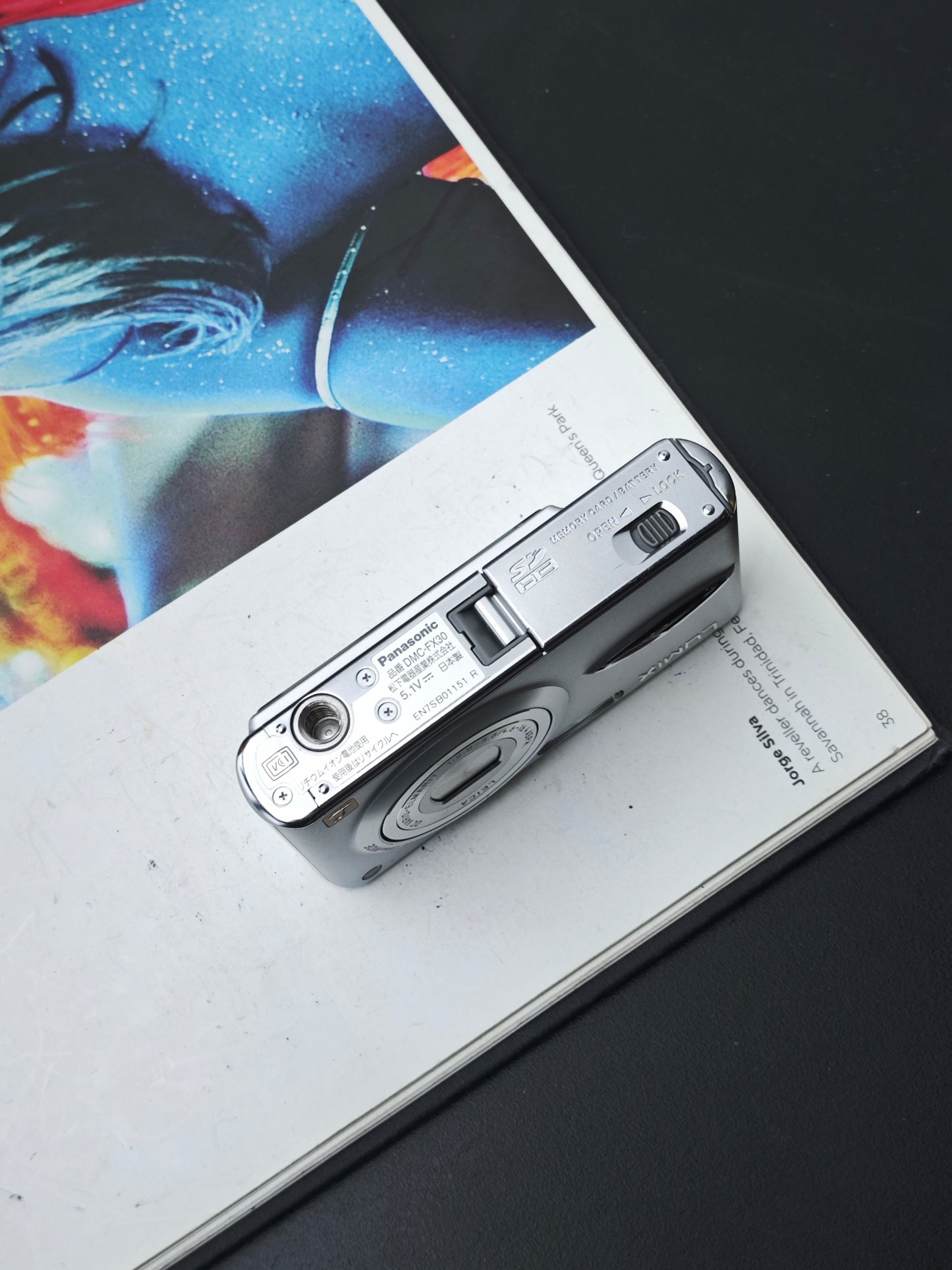 Used Panasonic Lumix DMC-FX30 silver Digital Camera [No charger]