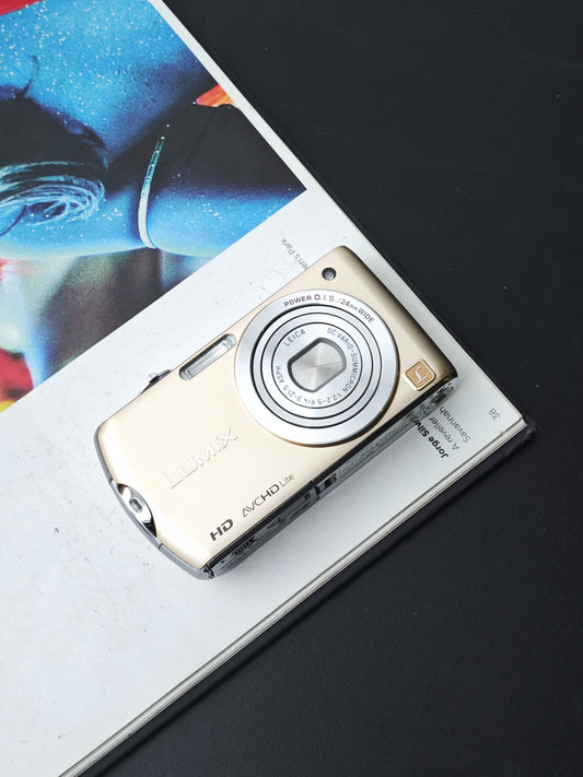 Used Panasonic Lumix DMC-FX70 gold Digital Camera [JPN only, with box]