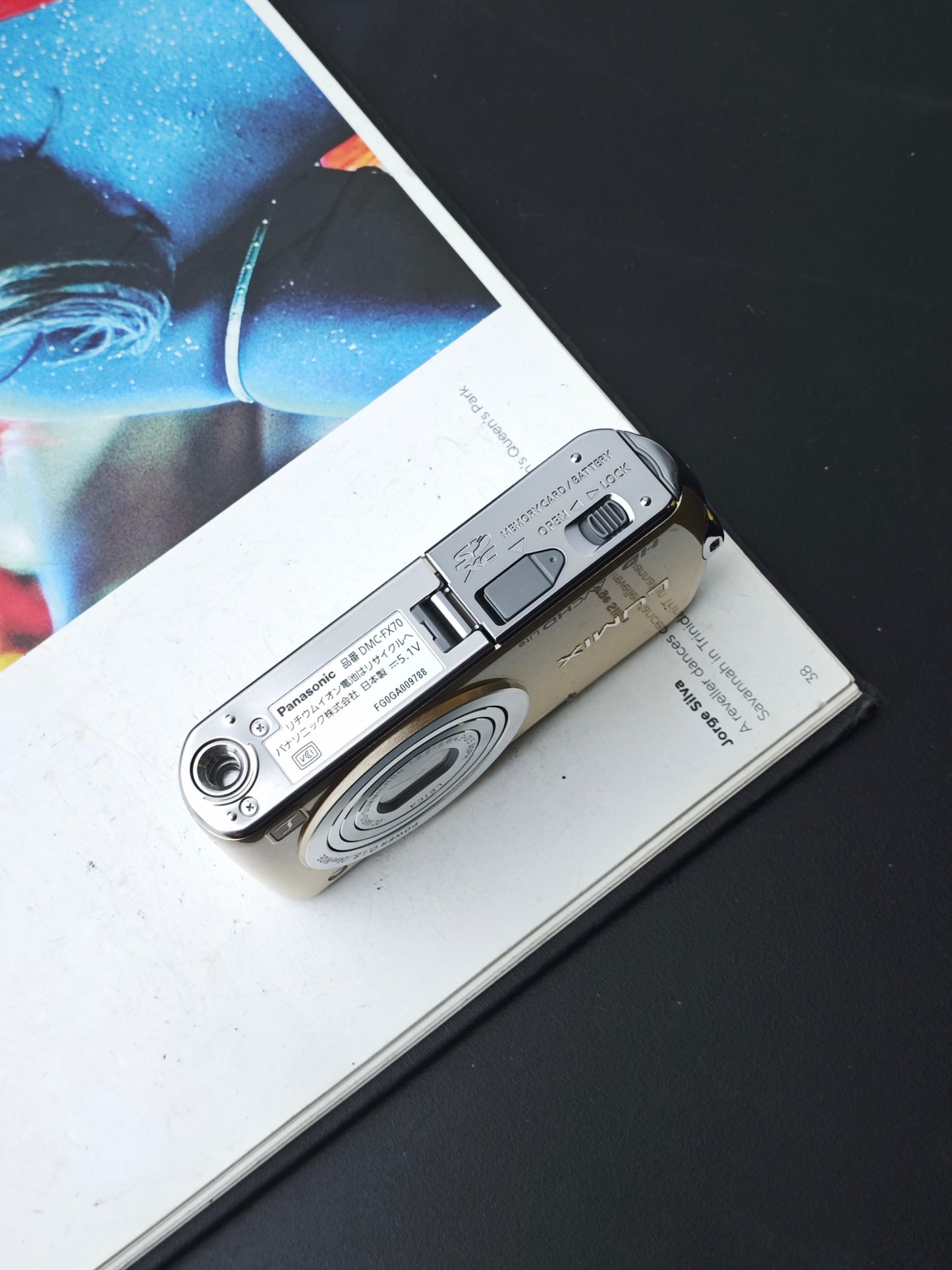 Used Panasonic Lumix DMC-FX70 gold Digital Camera [JPN only, with box]