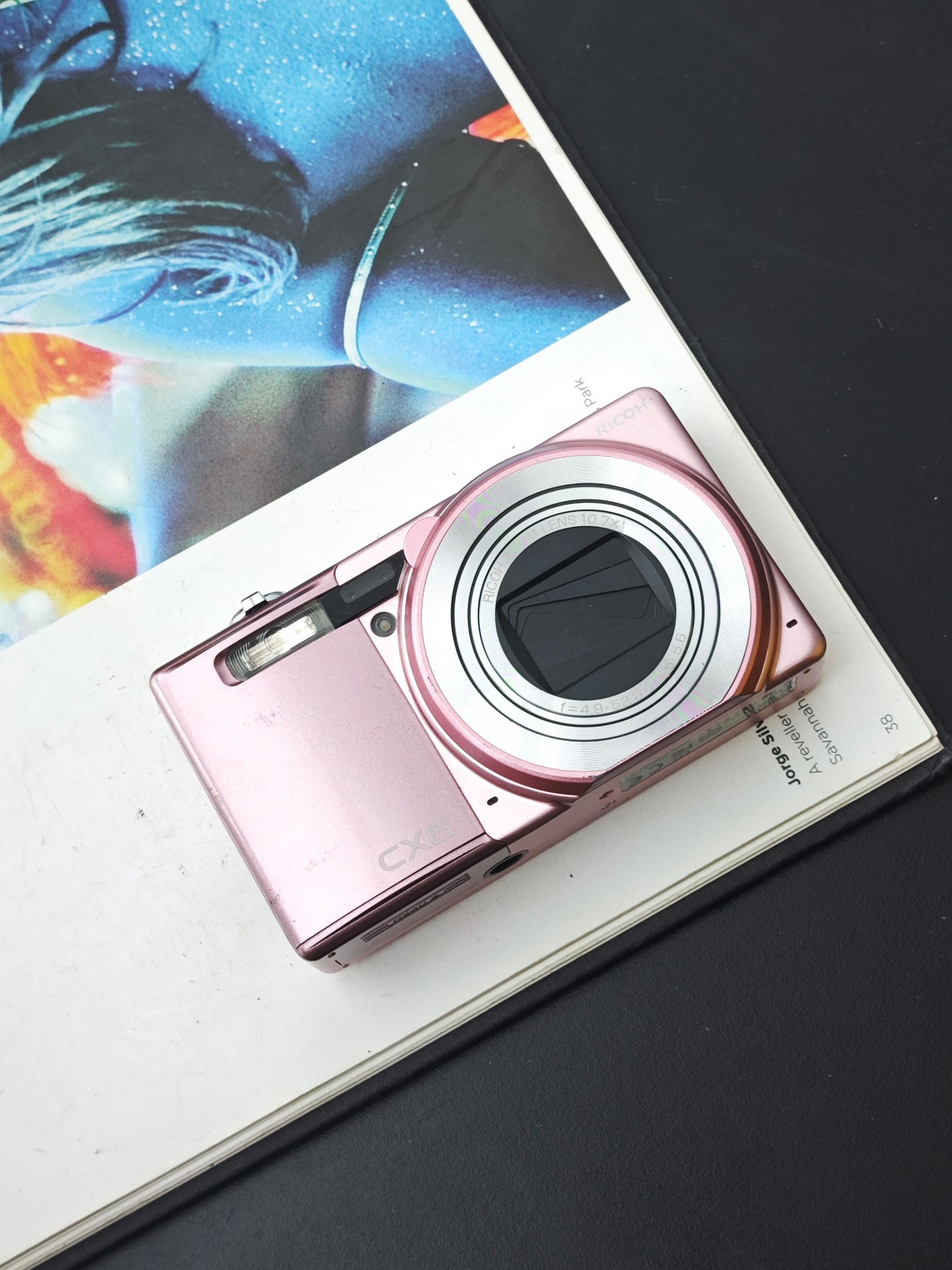 Used Ricoh CX6 pink Digital Camera [No charger]