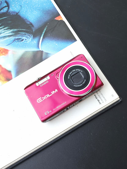 Used Casio EXILIM EX-ZS26 magenta Digital Camera [No charger]