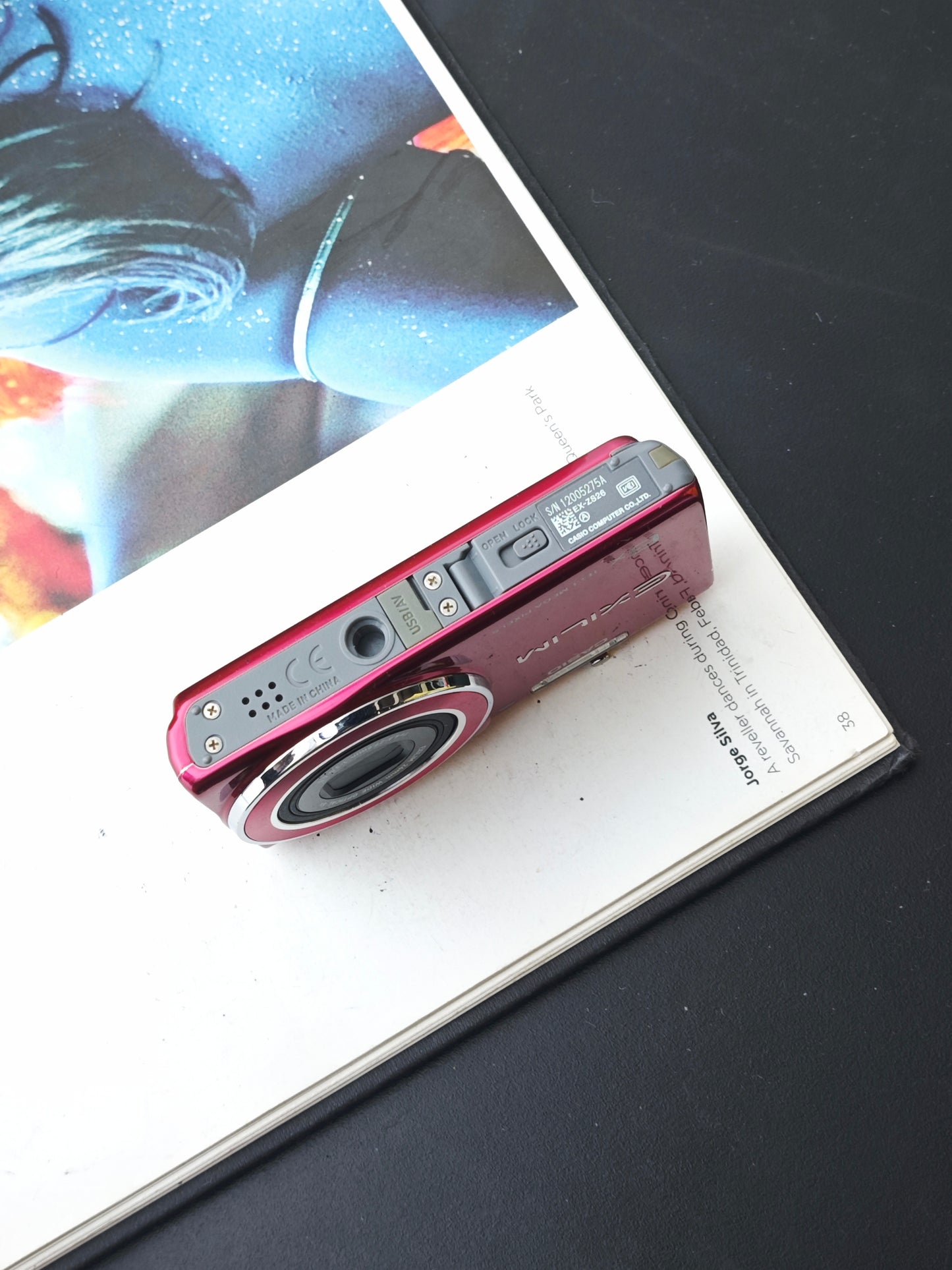 Used Casio EXILIM EX-ZS26 magenta Digital Camera [No charger]