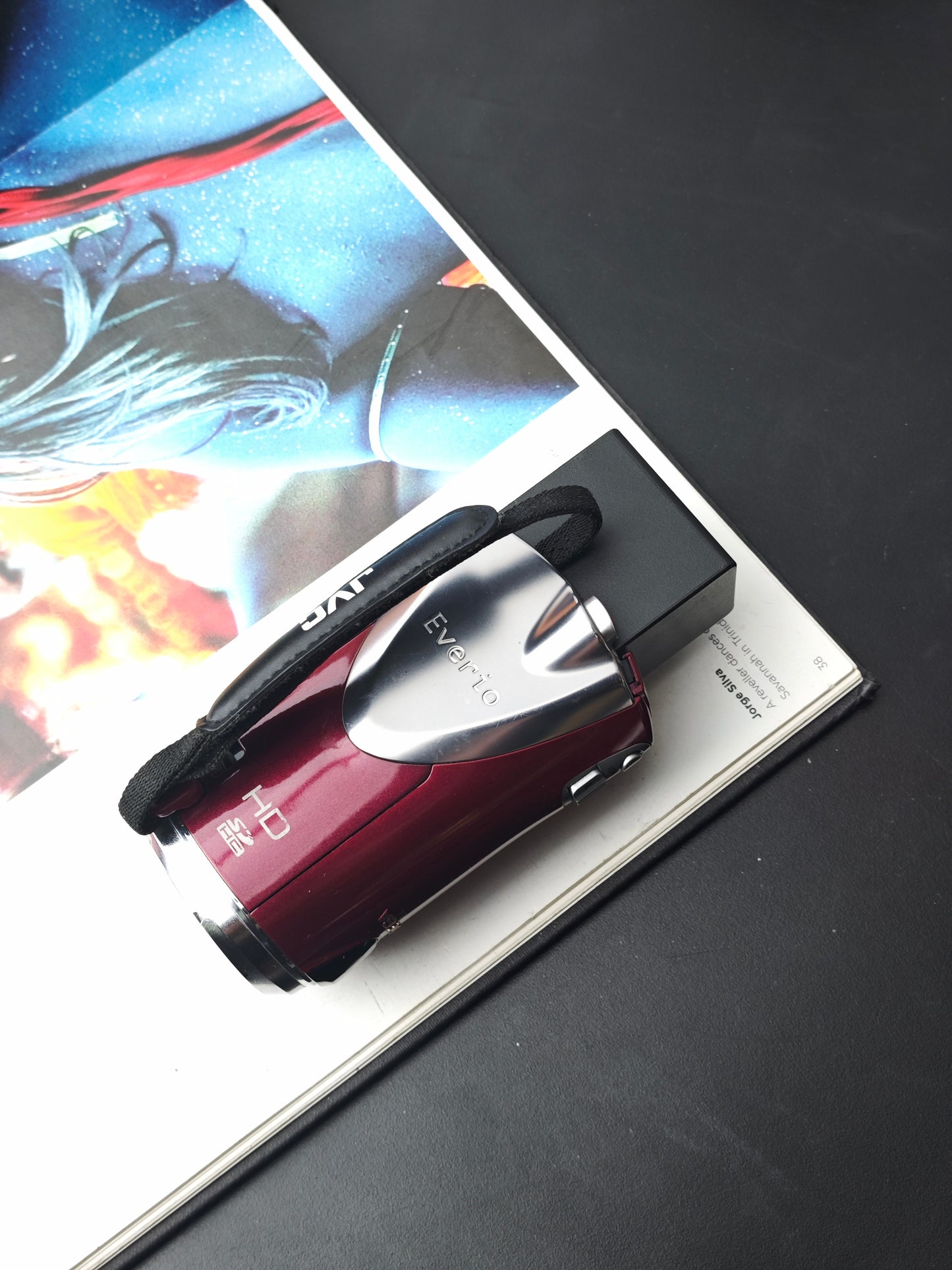 Used JVC GZ-HM570-R Camcorder [No charger]