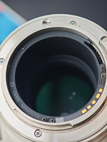 Minolta High Speed AF Apo 400mm F4.5 with AF 1.4X Tele convertor II APO