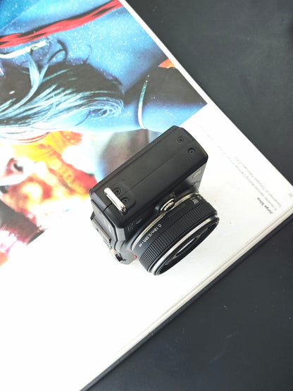 Used Panasonic Lumix DMC-GF2 black with Lumix G 14mm F2.5 [JPN only, No charger]