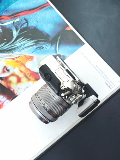 Used Olympus PEN Lite E-PL5 with Double Zoom Kit (+Flash FL-LM1) Digital Camera