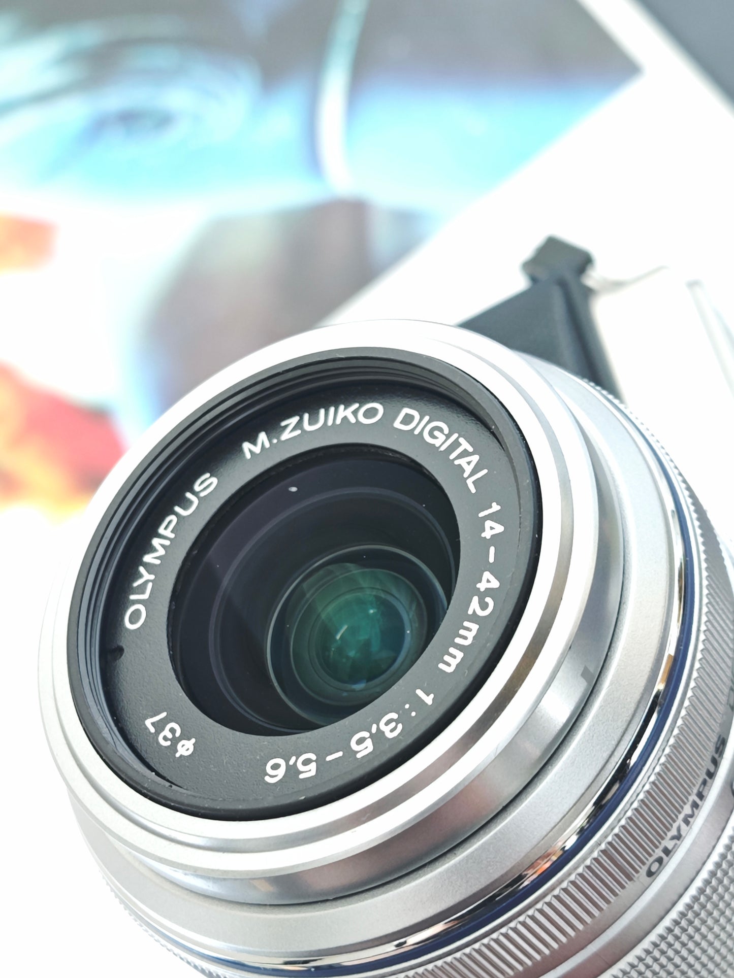 Used Olympus PEN Lite E-PL5 with Double Zoom Kit (+Flash FL-LM1) Digital Camera