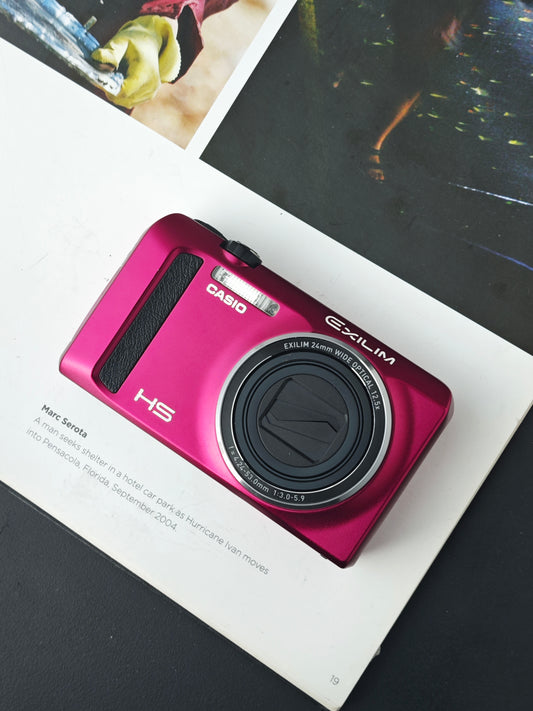 Used Casio EXILIM EX-ZR410 red Digital Camera [No charger]