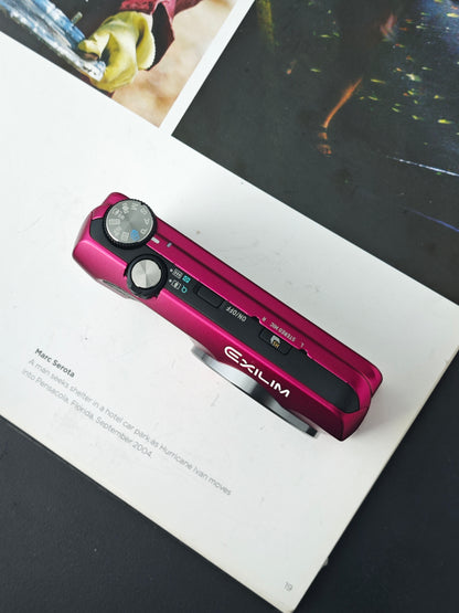 Used Casio EXILIM EX-ZR410 red Digital Camera [No charger]