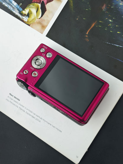 Used Casio EXILIM EX-ZR410 red Digital Camera [No charger]