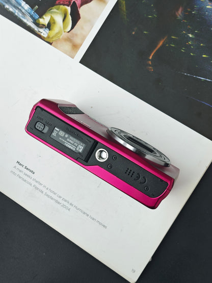 Used Casio EXILIM EX-ZR410 red Digital Camera [No charger]